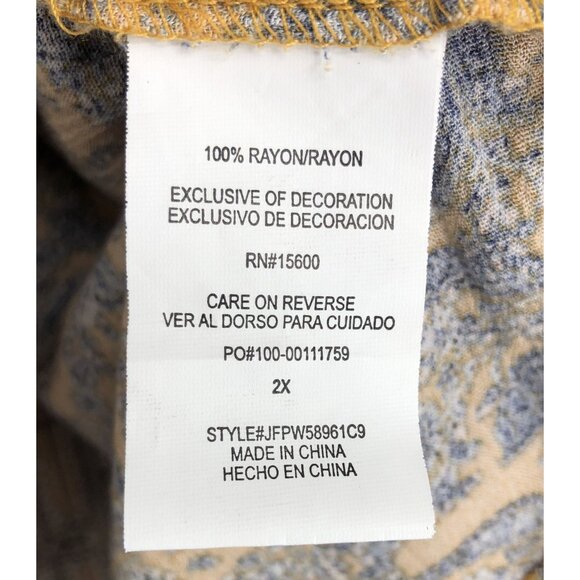 Mason & Belle Women's Boho Chic Peasant Tunic Top 2x Yellow Tassels Bohemian - Picture 4 of 9